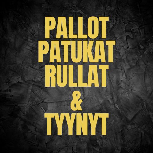 Pallot, patukat, rullat ja tyynyt